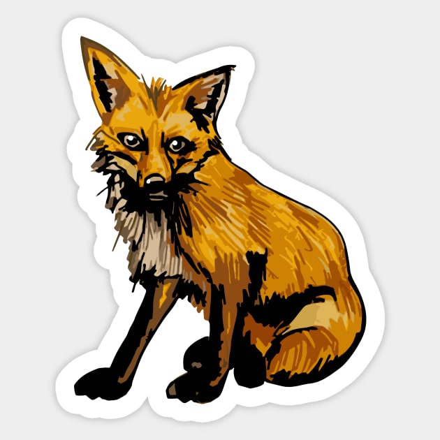 Foxy Fox Sticker by drknice